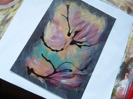 Small abstract painting by Life Needs Art