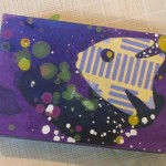 Purple fish painting for Art-o-mat