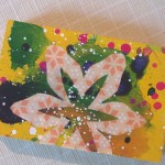 Yellow flower painting for Art-o-mat