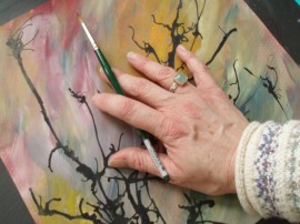 hand of an artist