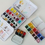 My watercolor paint palettes