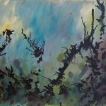 Imaginary Garden 2, abstract painting, life needs art, Karen Koch