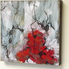 November, side view, an abstract painting by artist Karen Koch