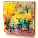 Summer Day, 8 inches square. An original painting by Karen Koch, Life Needs Art