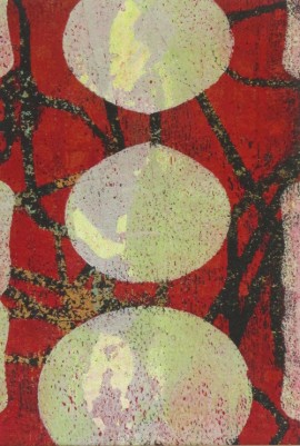 Retro, monoprint, by Karen Koch, Life Needs Art