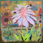 In The Garden, collage, by Ohio Artist Karen Koch