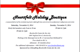 Heartfelt Holiday Boutique at Brecksville