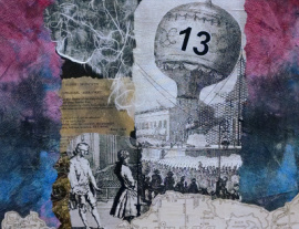 Tredecim, a collage by Ohio Artist Karen Koch