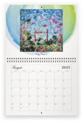 August 2015 Calendar Page