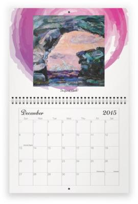 December 2015 Calendar Page
