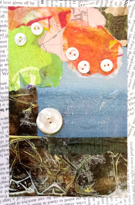 All Buttoned Up #5, a collage