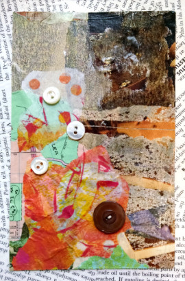 All Buttoned Up #8, a collage