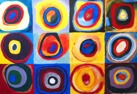 Kandinsky, Color Study, Copy, for Hudson's Art Hop