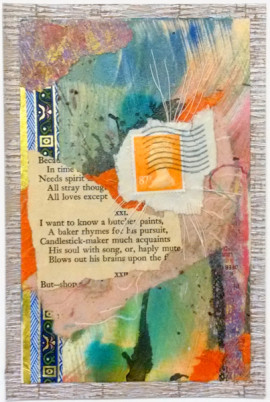 A Common Thread #4, collage, by Hudson artist Karen Koch