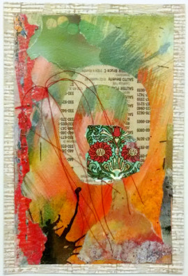 A Common Thread #5, collage, by Karen Koch