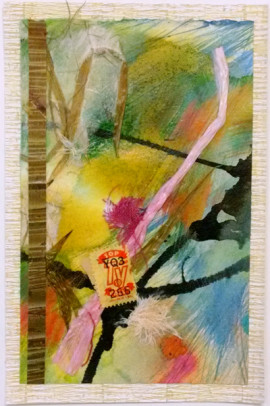 A Common Thread #6, collage, by Karen Koch