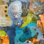 Deep Blue Sea, collage, by Karen Koch