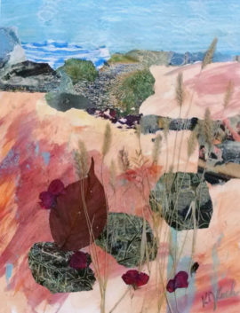 The Dunes, collage, by Karen Koch