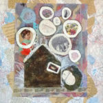 Too Much To Contain, collage, by Karen Koch