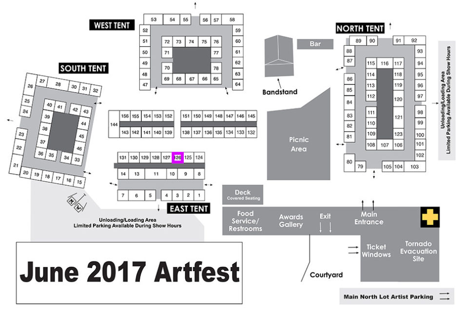 Boston Mills Artfest June map