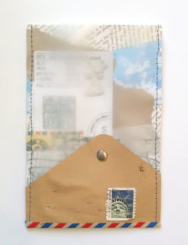 Open-Ended Communication, postcard collage, by Karen Koch