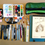 art supply kit for urban sketchers chicago: planned