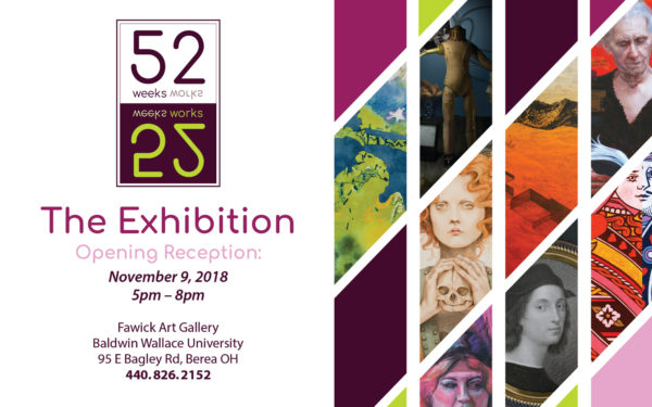 52 Weeks 52 Works 2019 Exhibition at Baldwin Wallace University