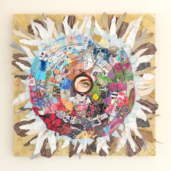 The Magpie's Eye, collage by Karen Koch