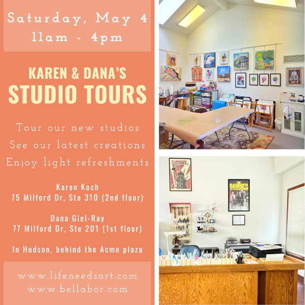 Open House Art Studio Invitation for May 4, 2024