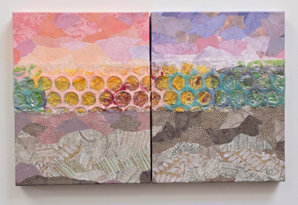 Dawn to Dusk, mixed media artwork by Karen Koch