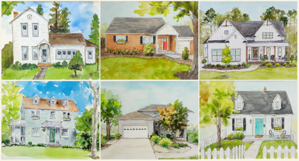 custom house portraits