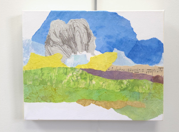 Lyrical Landscape 7, abstract mixed media art by Karen Koch