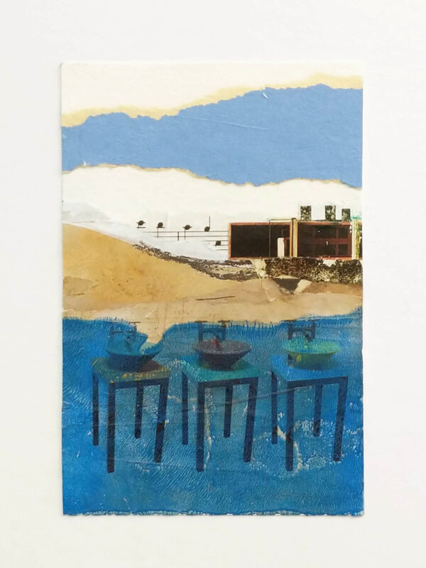 Lyrical Landscape 1, mixed media art by Karen Koch