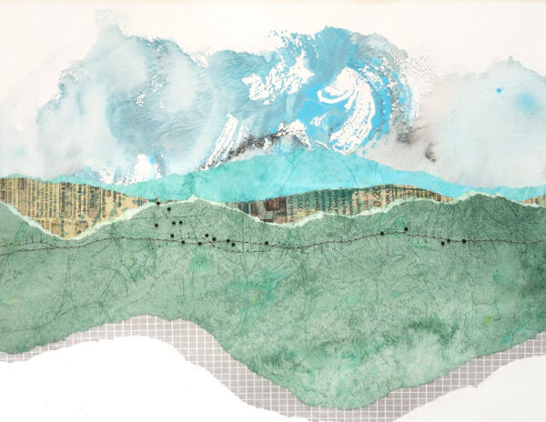 Lyrical Landscape 3 mixed media art by Karen Koch