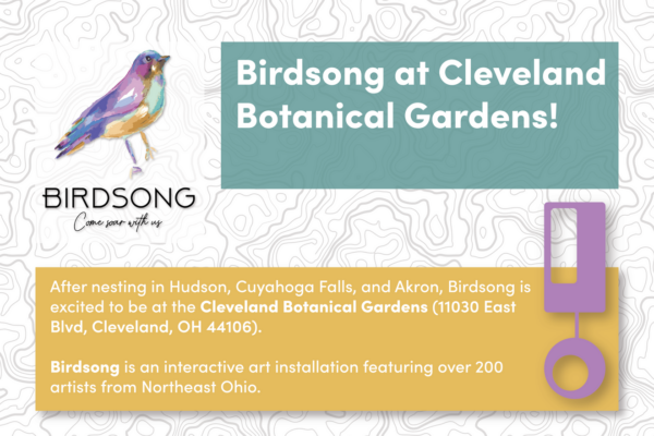 announcement of the birdsong exhibit at the cleveland botanical garden 